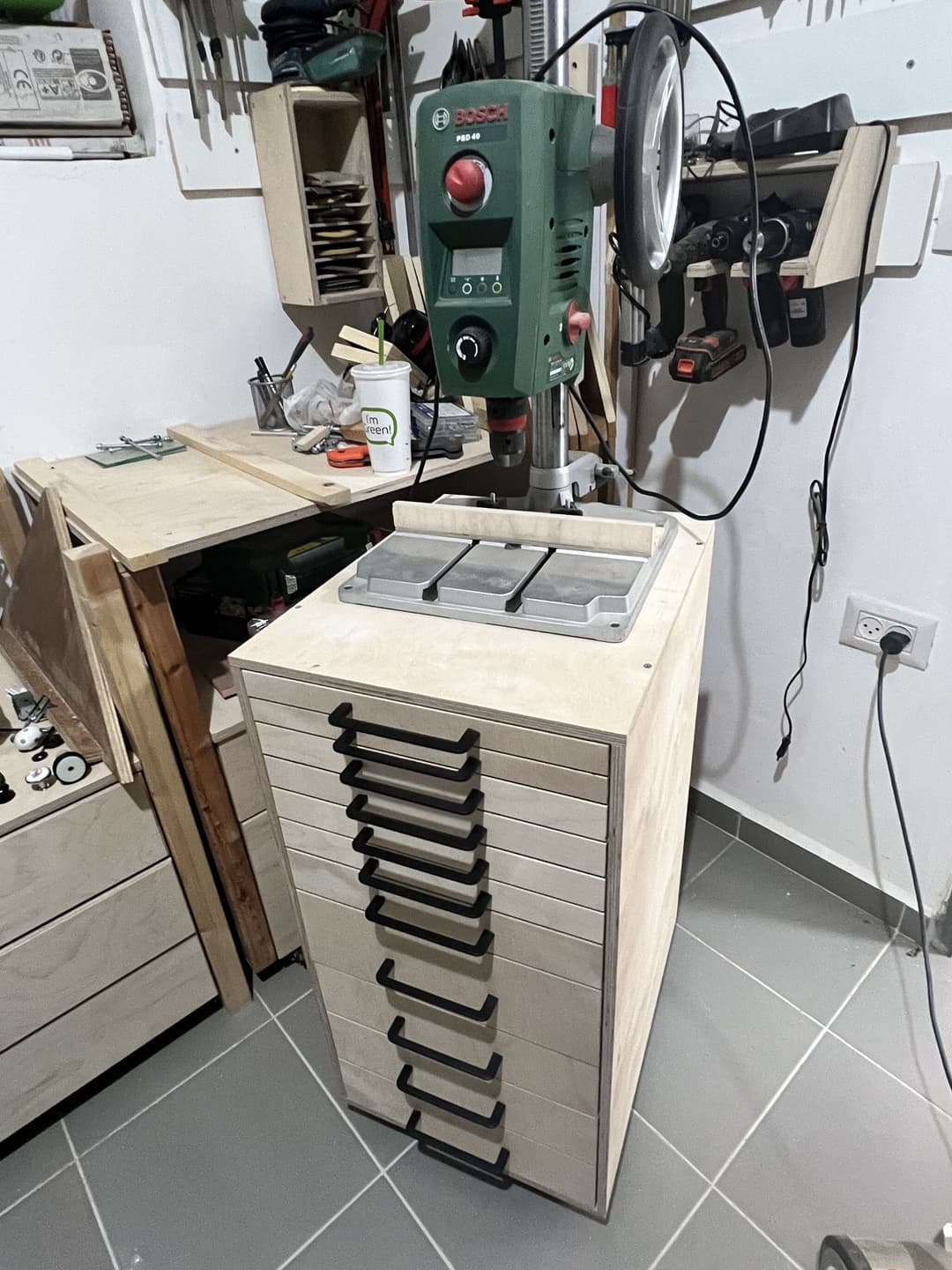 Drill Press Cabinet