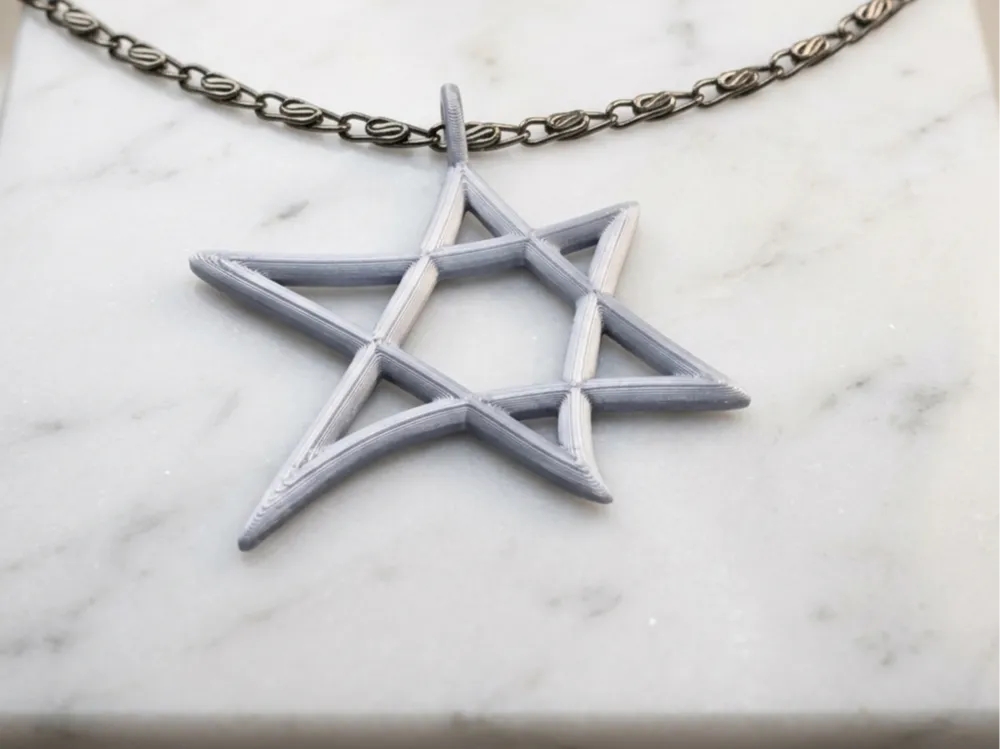 Star of David Pendant (Freeform/Sketchy)