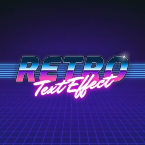 Retro Text Effect