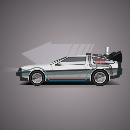 The DeLorean (CSS Art)